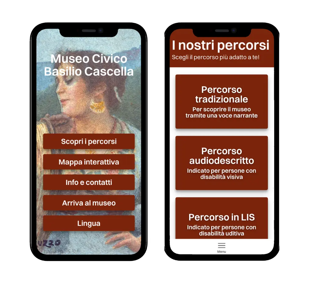 app multimediale per visitatori in museo museo cascella pescara