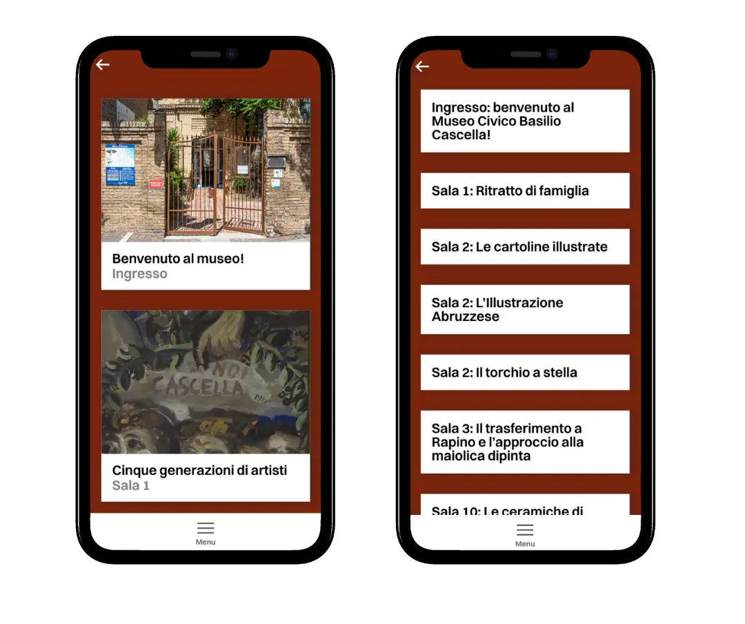 app multimediale per visitatori in museo museo cascella pescara